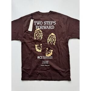 Reese Cooper Bootprint T-Shirt Medium USA Dark Brown